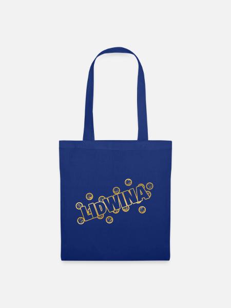 Name Lidwina - Stoffbeutel - Royalblau