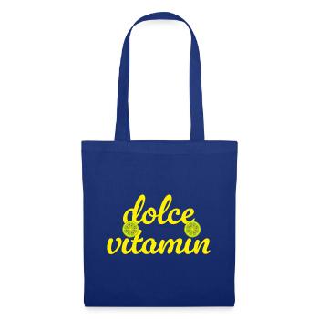 Dolce Vita Vitamin C Limette cool Quotes Sommer  - Stoffbeutel - Royalblau - Vorne