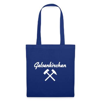Gelsenkirchen Schalke Bergmann - Stoffbeutel - Royalblau - Vorne