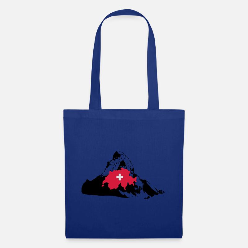 Schweiz / Matterhorn - Stoffbeutel - Royalblau