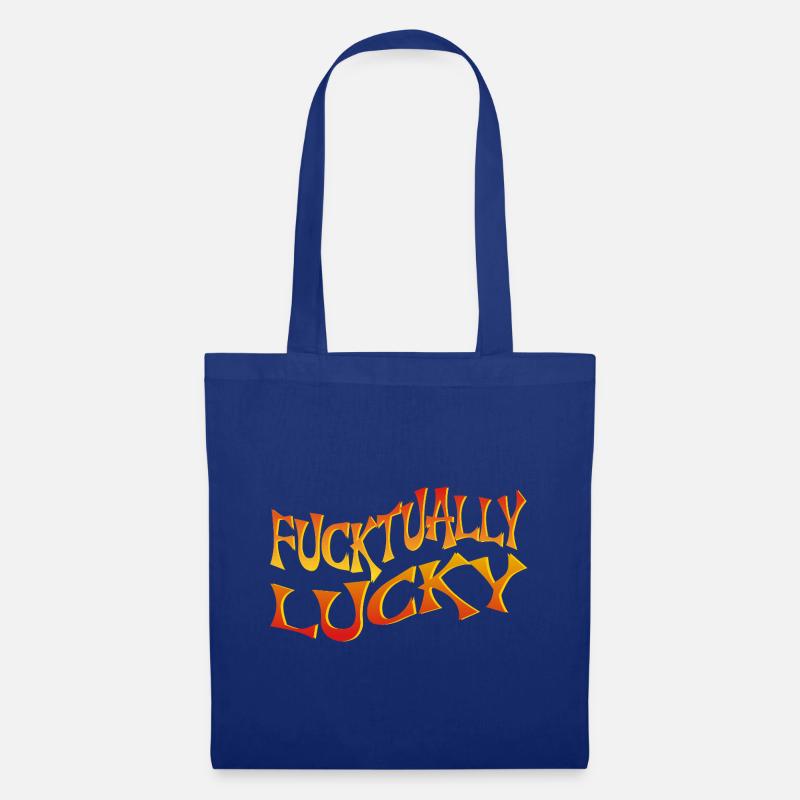 Bold Text Art with Angular Font Style - Tote Bag - royal blue
