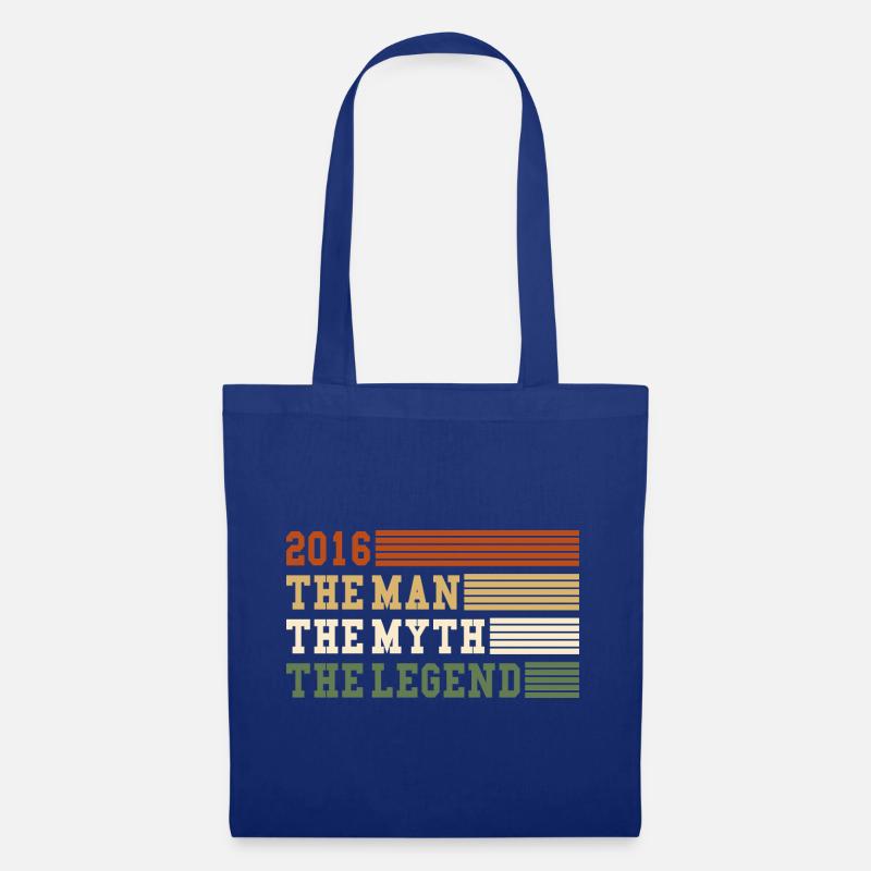 2016 The Man Myth Legend 2016 | Vintage!! - Stoffbeutel - Royalblau