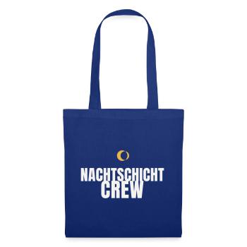 Nachtschicht Crew Schichtarbeit Pflege Nachtdienst - Stoffbeutel - Royalblau - Vorne