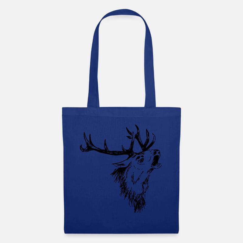 Hirsch - Stoffbeutel - Royalblau