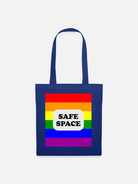 LGBT-Safe-Space-Regenbogenflagge - Stoffbeutel - Royalblau