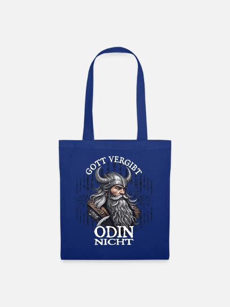 Gott viergibt Odin nicht - Stoffbeutel - Royalblau