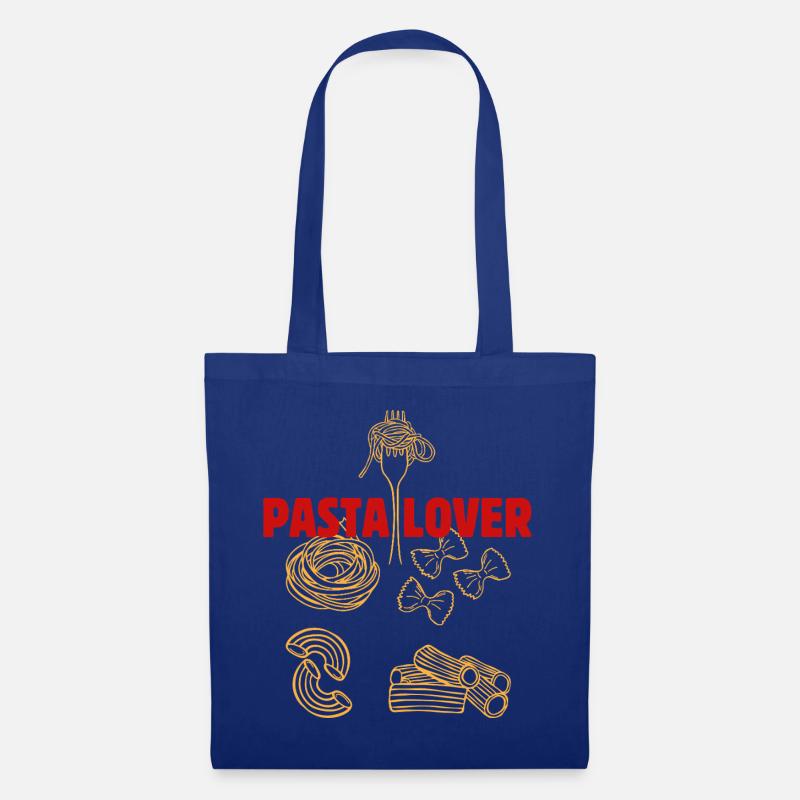 Pasta Liebhaber Muster - Stoffbeutel - Royalblau