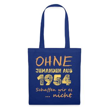 es 1954 - Stoffbeutel - Royalblau - Vorne