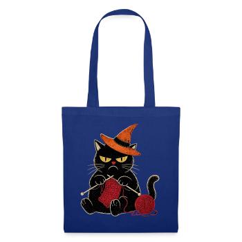 Halloween grumpy  Katze für Katzenliebhaber - Tote Bag - royal blue - Front