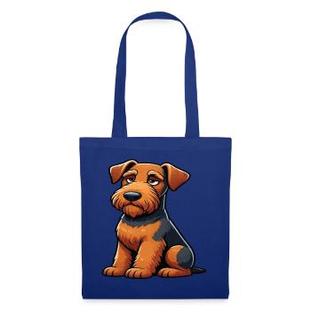 Airedale Terrier Airedales Airedaleliebhaber - Stoffbeutel - Royalblau - Vorne