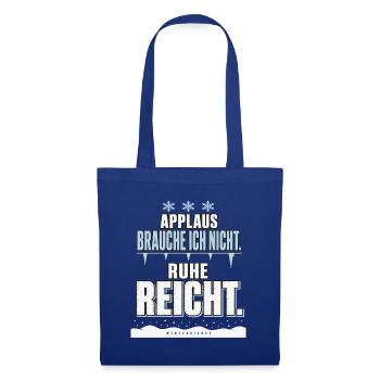 Applaus Brauche Ich Nicht - Winterdienst - Stoffbeutel - Royalblau - Vorne