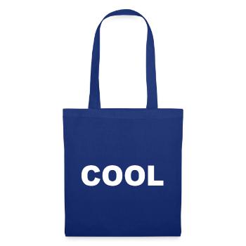 Cool Schriftzug Aufschrift Cool lässig Geschenk - Stoffbeutel - Royalblau - Vorne