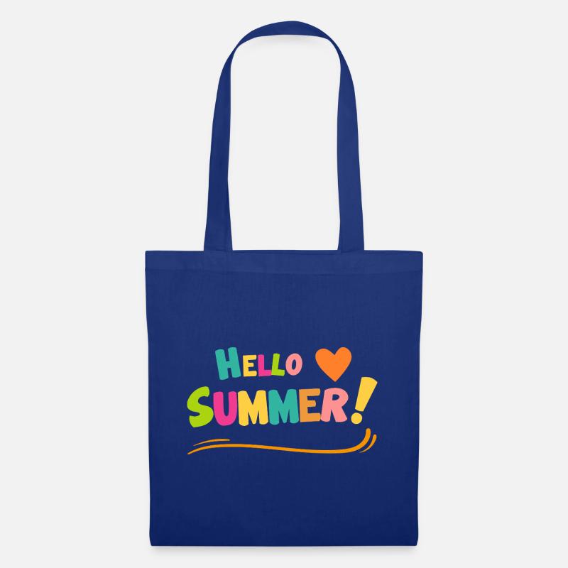 Hello Summer Farbexplosion - Stoffbeutel - Royalblau