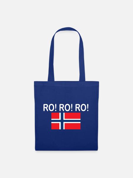 Norwegen Spruch Rudern - Stoffbeutel - Royalblau