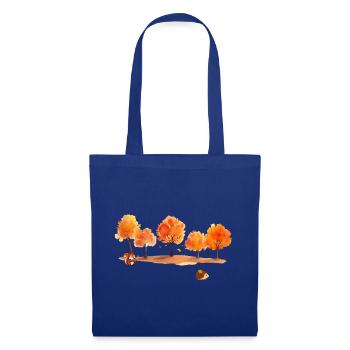 Herbst - Stoffbeutel - Royalblau - Vorne