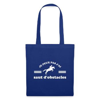 je peux pas j'ai saut d'obstacles - Sac en tissu - bleu royal - Devant