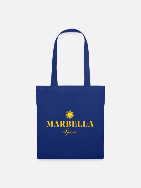 Marbella Sun Logo Spanien - Stoffbeutel - Royalblau