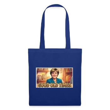 Vintage Politikerin Comic-Stil - Stoffbeutel - Royalblau - Vorne