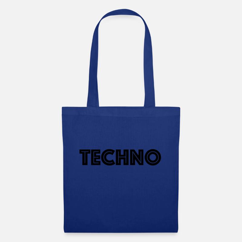 Techno. Ravewear. - Stoffbeutel - Royalblau
