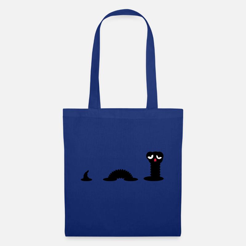 Früher Wurm / Early Worm (3c) - Stoffbeutel - Royalblau