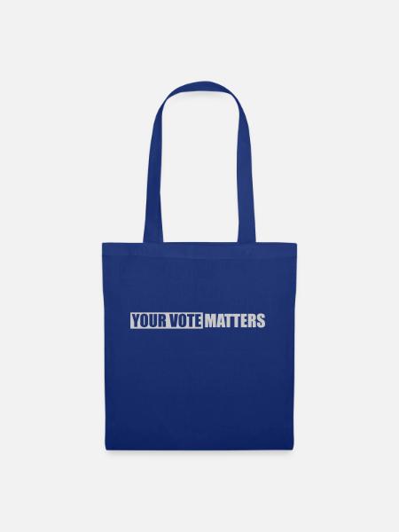 your vote matters Zitat - Stoffbeutel - Royalblau