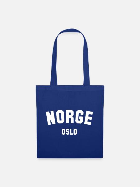 Oslo Norge Norway Norwegen - Stoffbeutel - Royalblau