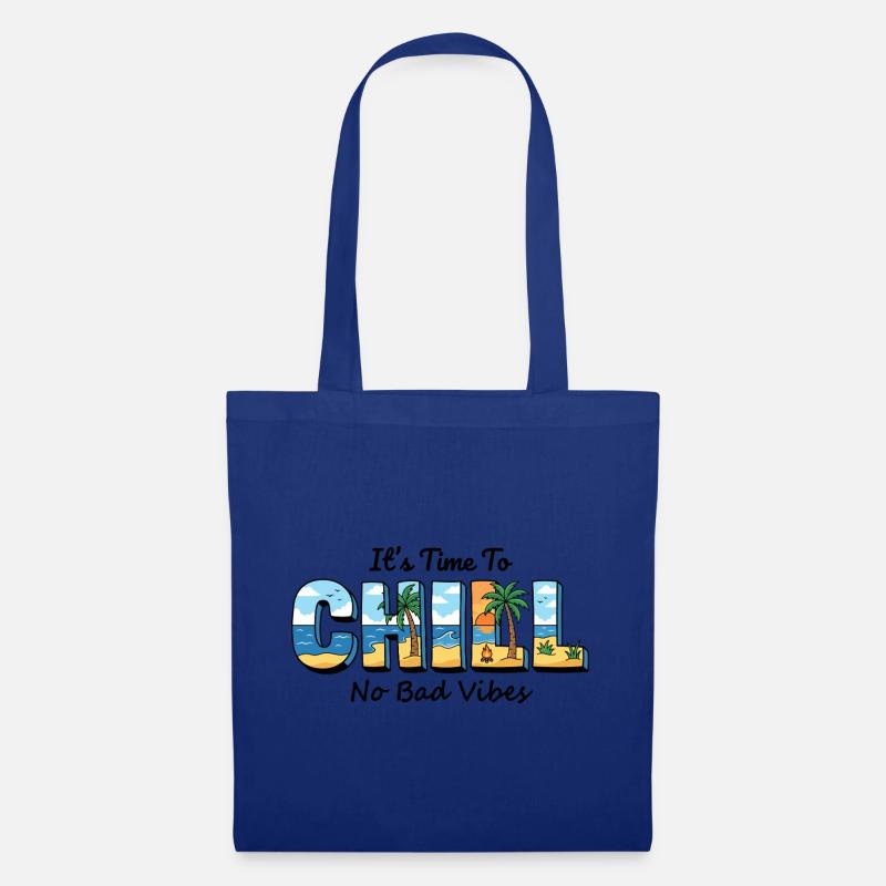 Chill Beach Sonnenbriefe - Stoffbeutel - Royalblau