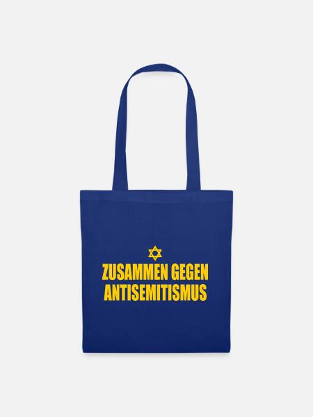 Zusammen Gegen antisemitismus  - Stoffbeutel - Royalblau