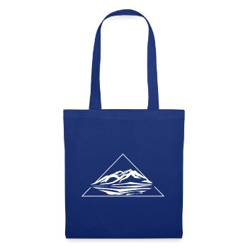 Hiver - Berglinie Dreiecksee - Sac en tissu - bleu royal - Devant