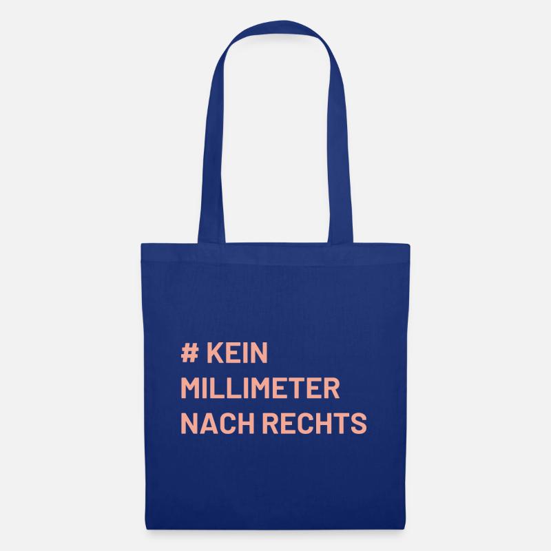 Antifa Mindset kein Millimeter nach rechts - Stoffbeutel - Royalblau