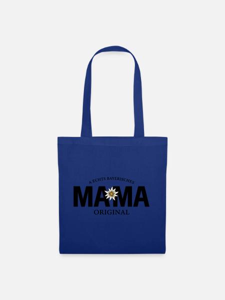 Bayerisches Original - Mama - Stoffbeutel - Royalblau