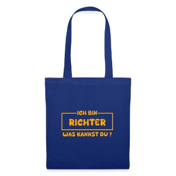 Geschenk für Richter - Stoffbeutel - Royalblau - Vorne