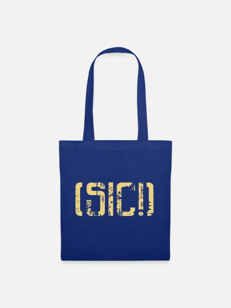 sic! Sick! Abgefahren - Stoffbeutel - Royalblau