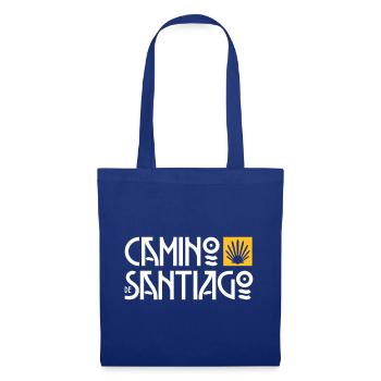 Camino de Santiago | Way of St. James | Art Deco Typo - Tote Bag - royal blue - Front