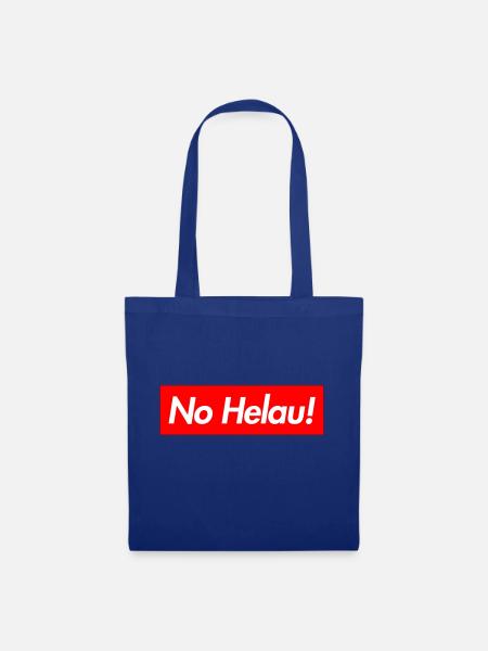 NO HELAU - Stoffbeutel - Royalblau