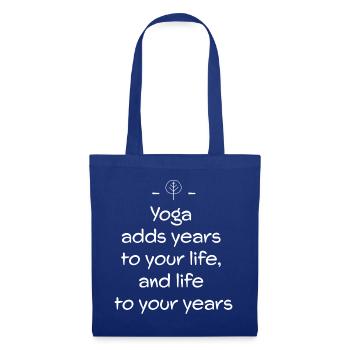 Yoga - Sac en tissu - bleu royal - Devant