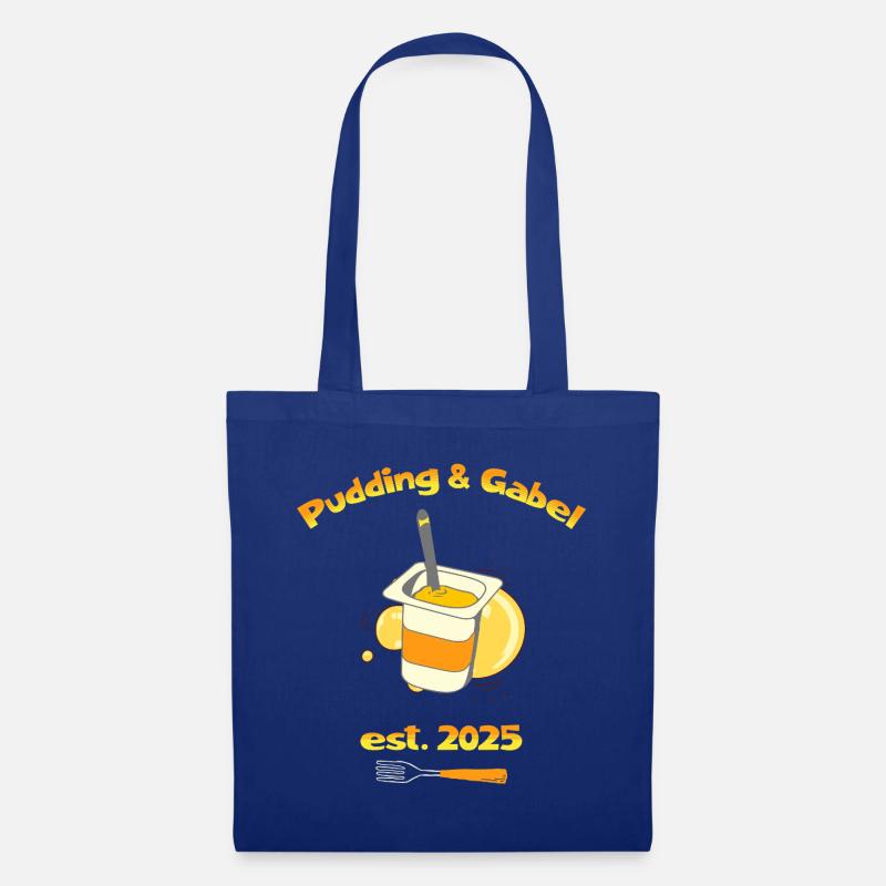 Pudding & Gabel Est. 2025 - Stoffbeutel - Royalblau