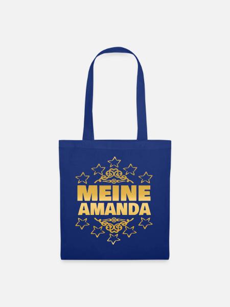 Amanda als Ehefrau - Stoffbeutel - Royalblau