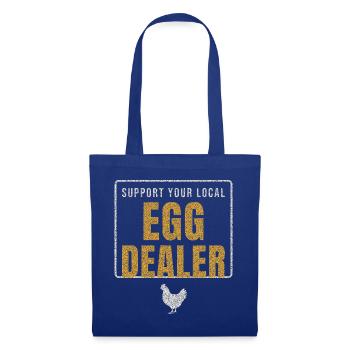 Soutenez votre vendeur d’œufs local - Sac en tissu - bleu royal - Devant