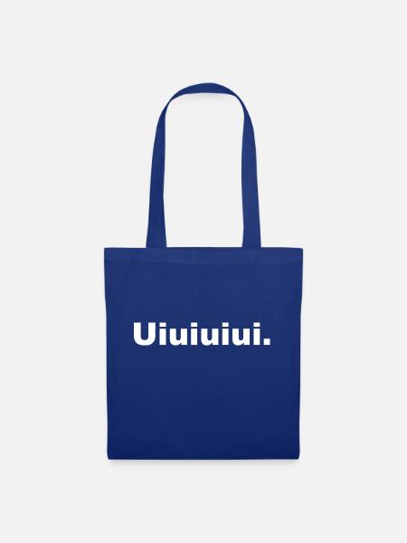 Uiuiuiui. Große Verwunderung - Stoffbeutel - Royalblau