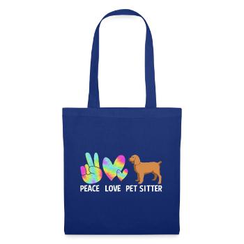 Haustier Sitter Haustiere Babysitter - Stoffbeutel - Royalblau - Vorne