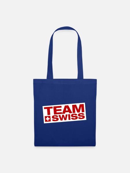 Team Schweiz - Stoffbeutel - Royalblau