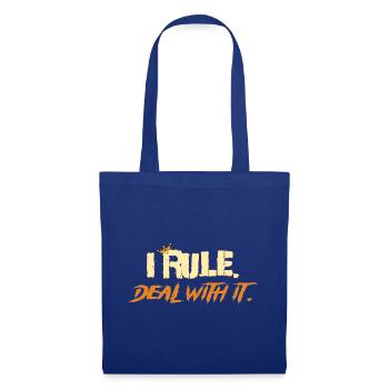 I_rule_2 - Stoffbeutel - Royalblau - Vorne