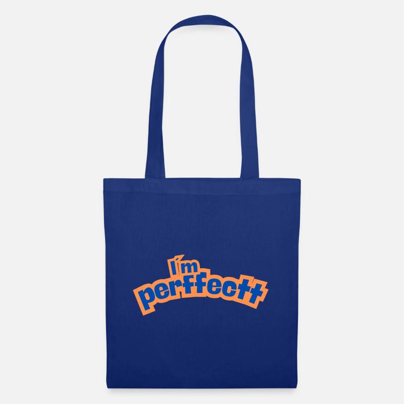 Perfektes Orange - Stoffbeutel - Royalblau