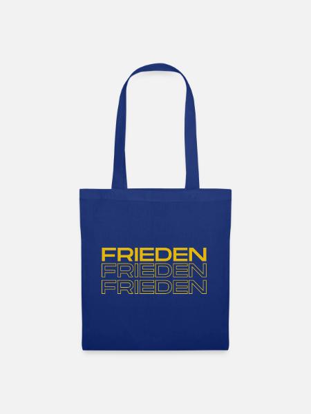 Frieden - Stoffbeutel - Royalblau