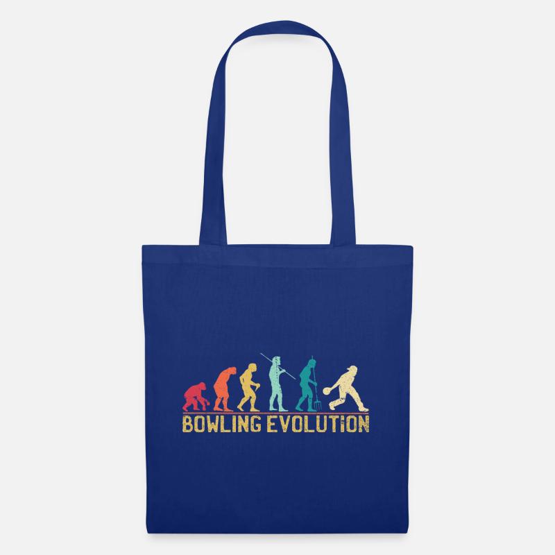 Bowlers Evolution Reise Poster - Stoffbeutel - Royalblau