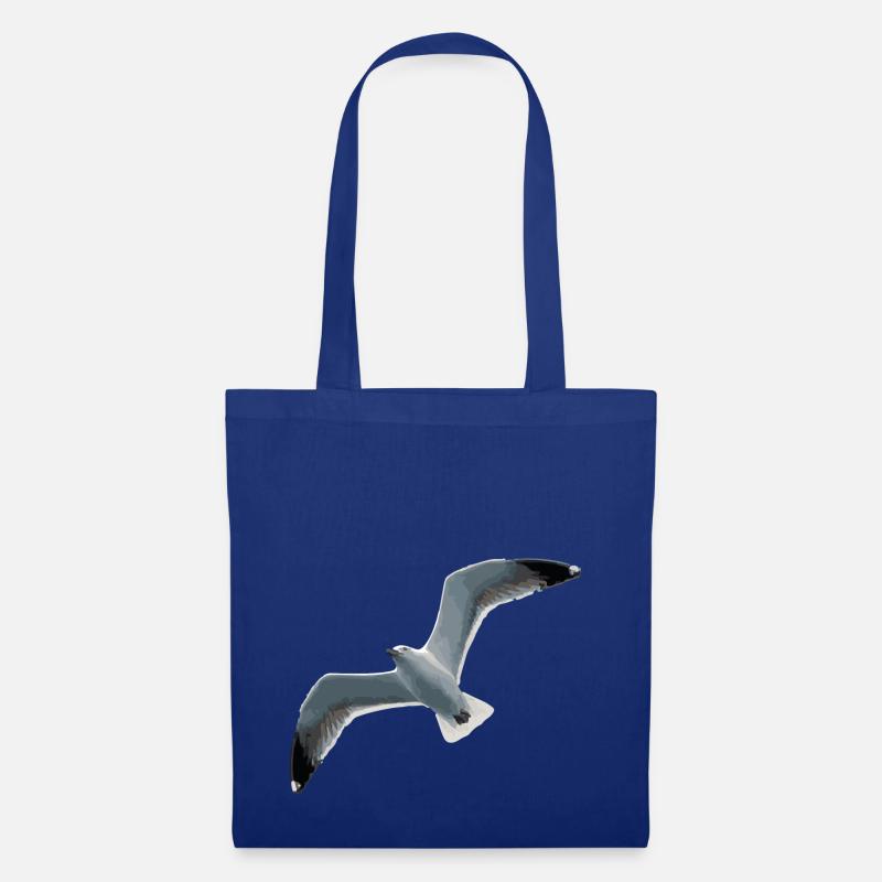 Möwe - Stoffbeutel - Royalblau