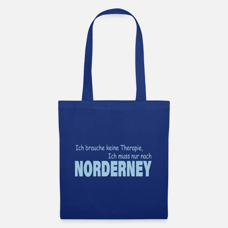 Therapie NORDERNEY - Stoffbeutel - Royalblau