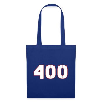 nummer 400 - Stoffbeutel - Royalblau - Vorne