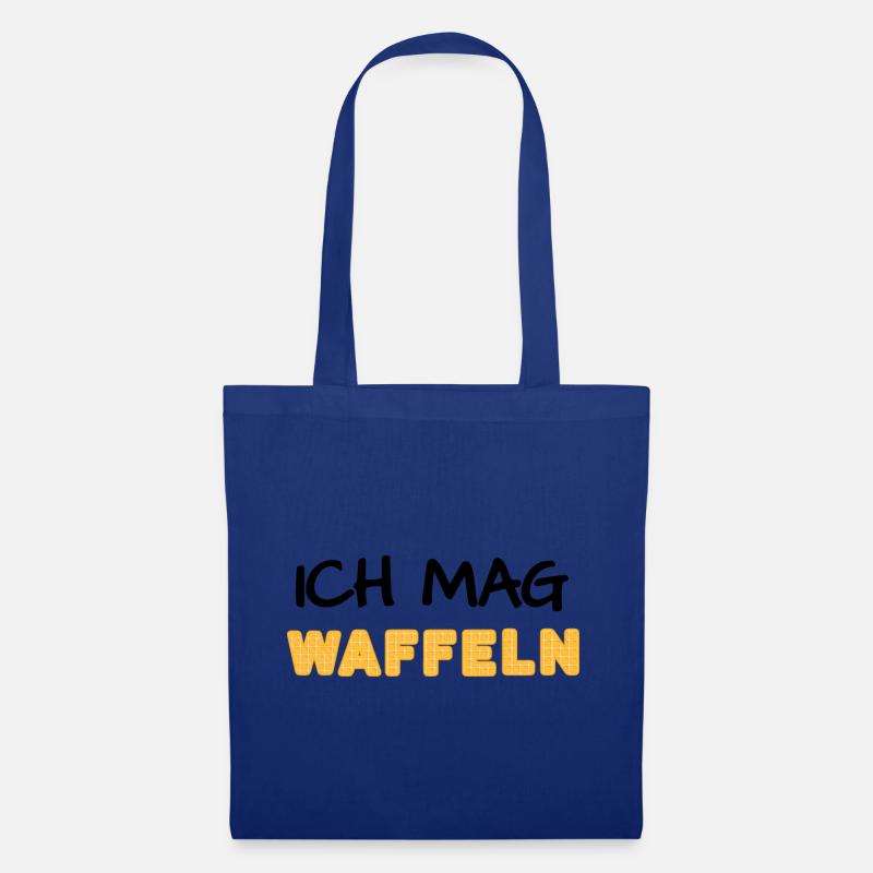 Waffeln - Stoffbeutel - Royalblau